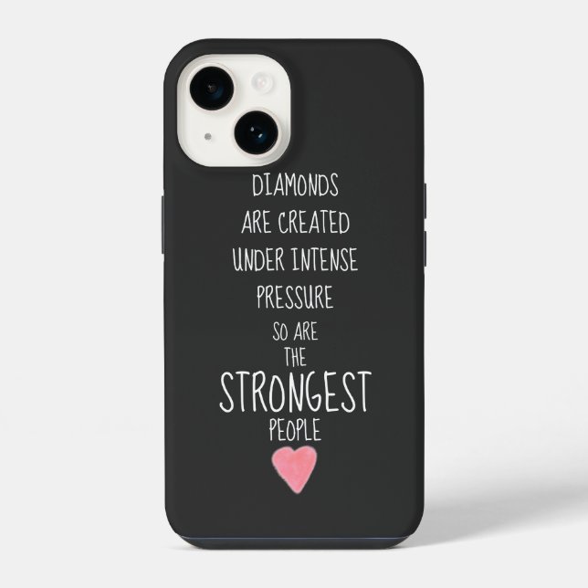 Strong People Quote iPhone Case (Back)