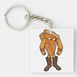 Strong Pie Wearing Boots Keychain