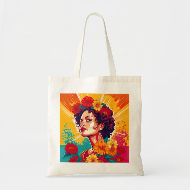 Strong & Proud, Mexican-American Woman Tote (Front)