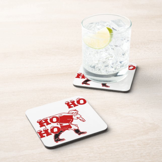 Strong Santa Ho Ho Ho Collection Coaster (Right Side)