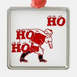 Strong Santa Ho Ho Ho Collection Metal Ornament