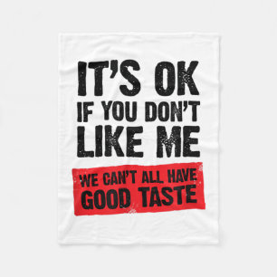 Strong, Smart, Confident &amp; Funny Attitude Quot Fleece Blanket