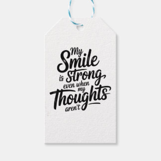 Strong Smile, Quiet Struggle Gift Tags