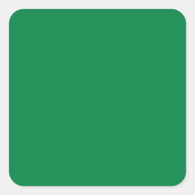 Strong Spring Green 008040 Colour With Image Optio Square Sticker (Front)