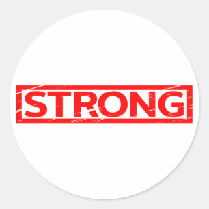 Strong Stamp Classic Round Sticker