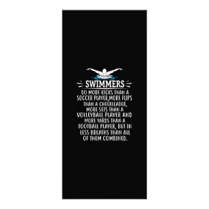 Strong Swimmer Swim Swimming Gifts For Men Women Rack Card