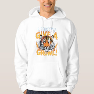 Strong Tiger Hunter Grungy Typography Design Hoodie