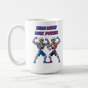 Strong to the Bone – Funny Skeleton Muscle Design Coffee Mug