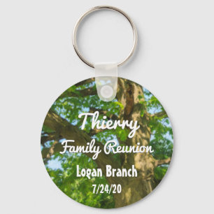 Strong Tree Family Reunion Custom Keychain