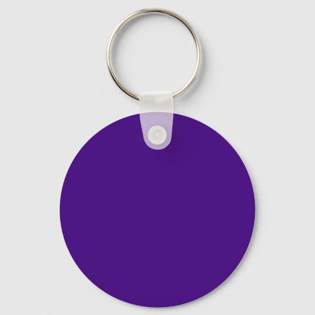 Strong Violet 400080 Colour - Add a Name Option Keychain (Front)