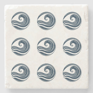 Strong Wave  Stone Coaster