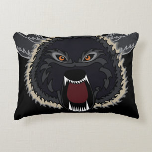 Strong Wolf Accent Pillow