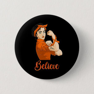 Strong Woman Blood Cancer 2 Inch Round Button