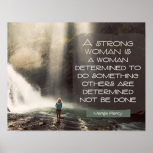 Strong Woman by Marge Piercy Poster