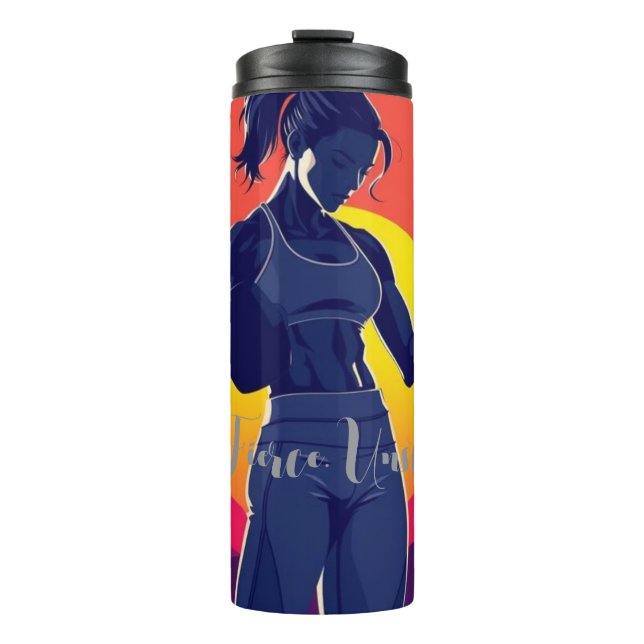 Strong Woman Fitness Tumbler - Motivational Workou (Front)