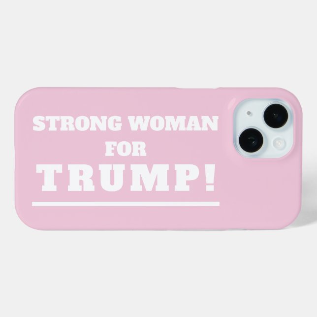 Strong Woman for Trump Case-Mate iPhone Case (Back (Horizontal))