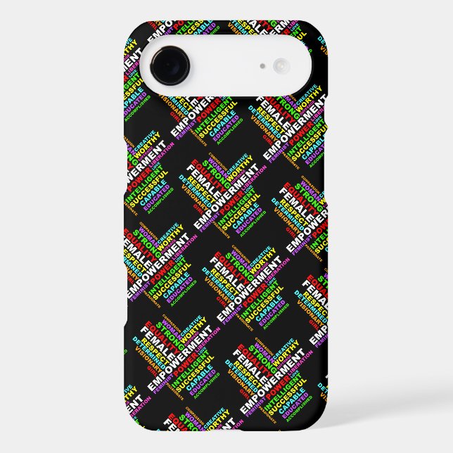 Strong Woman Word Cloud Case-Mate iPhone Case (Back)