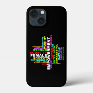 Strong Woman Word Cloud iPhone 13 Mini Case