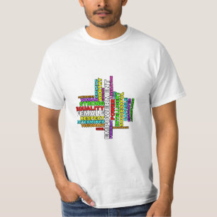 Strong Woman Word Cloud T-Shirt