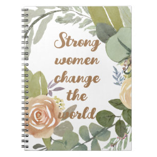 strong women change the world 8th march equality notebook