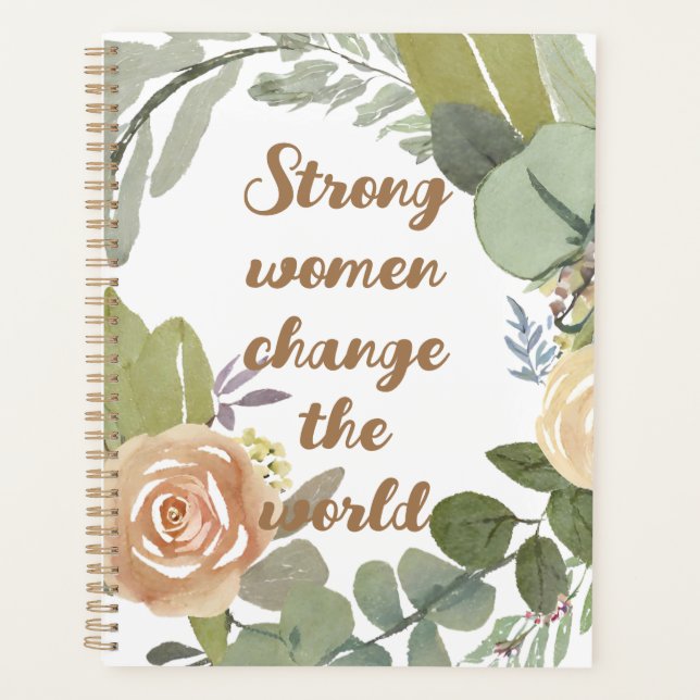 strong women change the world 8th march equality  planner (Front)