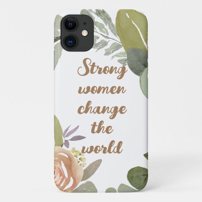 strong women change the world Girl Power Case-Mate iPhone Case (Back)