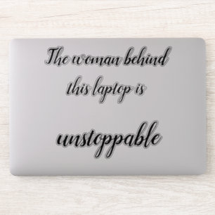 Strong women laptop