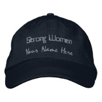 Strong Women Personalized Navy-Hat Stylish Women's