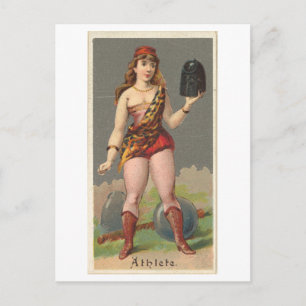 Strong Women Series #14: Athlete Vintage Postcard