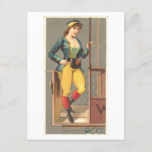 Strong Women Series #50: Conductor Vintage Postcard