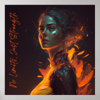 Strong women, strong world - poster inspirant