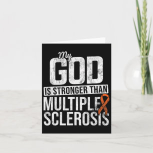 Stronger Multiple Sclerosis Ms Awareness Orange Ri Card