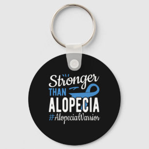 Stronger Than Alopecia Keychain
