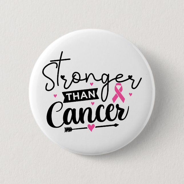 Stronger Than Breast Cancer Survivor 2 Inch Round Button (Front)