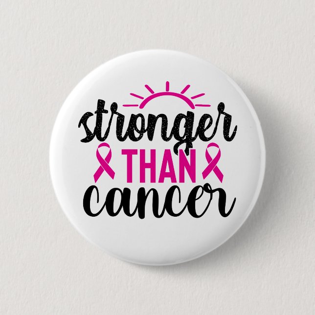 Stronger Than Cancer 2 Inch Round Button (Front)