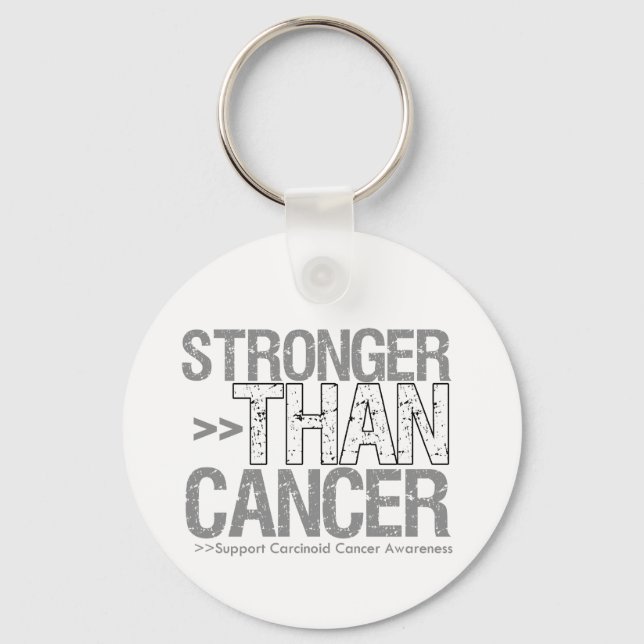 Stronger Than Cancer - Carcinoid Cancer Keychain (Front)