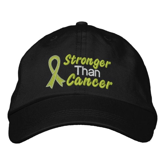 Stronger Than Cancer - Lymphoma Embroidered Hat (Front)