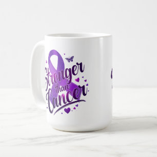 Stronger Than Cancer Mug Cancer Awareness Coffee