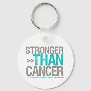 Stronger Than Cancer - Ovarian Cancer Keychain