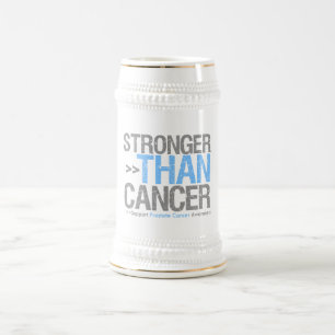 Stronger Than Cancer - Prostate Cancer Beer Stein