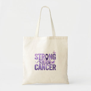 Stronger Than Cancer Tote Bag Cancer Awareness