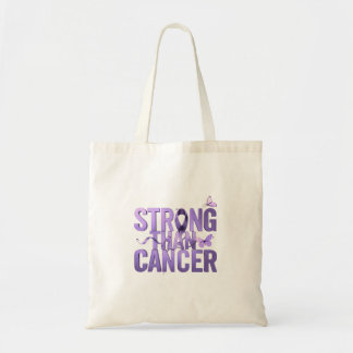 Stronger Than Cancer Tote Bag | Cancer Awareness  