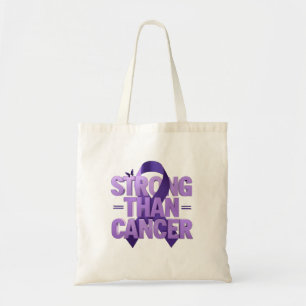 Stronger Than Cancer Tote Bag Cancer Awareness P