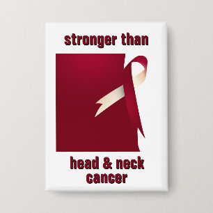 Stronger Than Head Neck Cancer Button