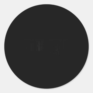 Stronger Than I Look D374 Gym Shirt _ Workout _ Mo Classic Round Sticker