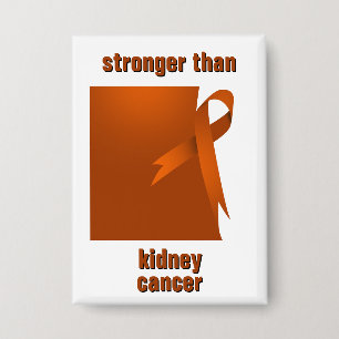 Stronger Than Kidney Cancer Button
