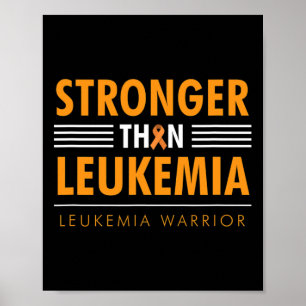 Stronger than leukaemia - Awareness ribbon Poster