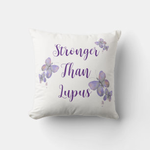 Stronger Than Lupus Throw Pillow