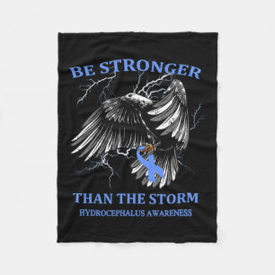 Stronger Than The Storm Hydrocephalus Fleece Blanket