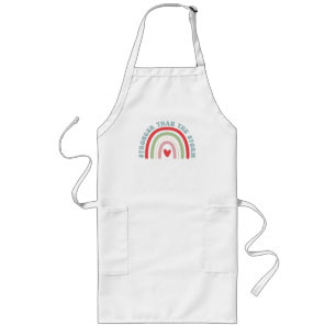 Stronger than the storm long apron